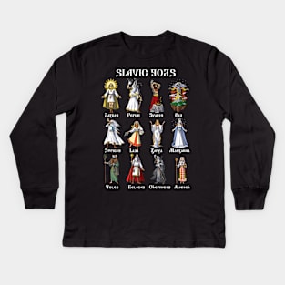 Slavic Mythology Gods Kids Long Sleeve T-Shirt